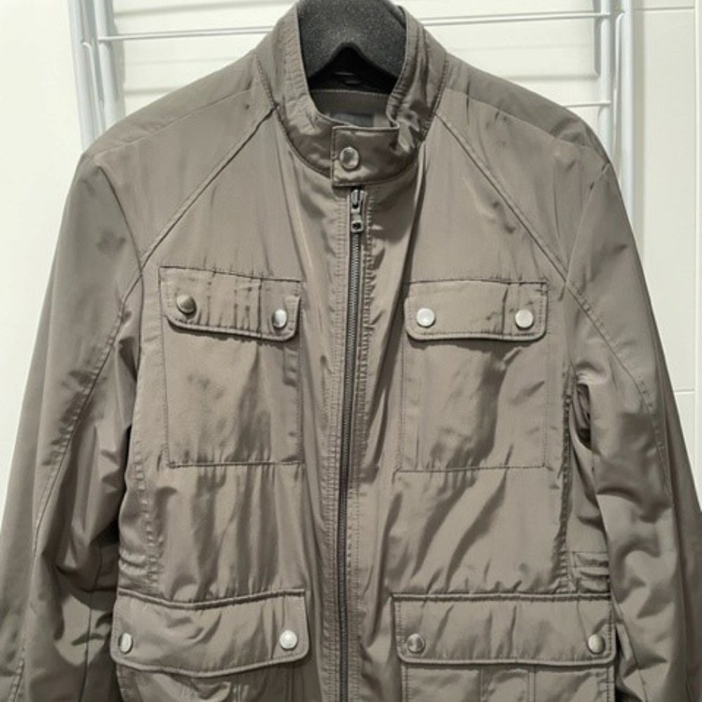 Men's BOSS Hugo Boss Dark Gray Bomber Jacket - Size 40